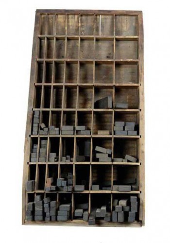 Printing Press Spacer Block Cabinet
