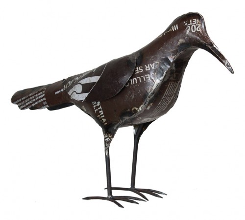 Metal Crow Figure