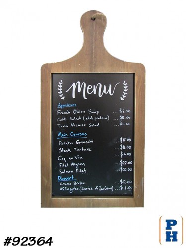 Chalkboard Menu Sign
