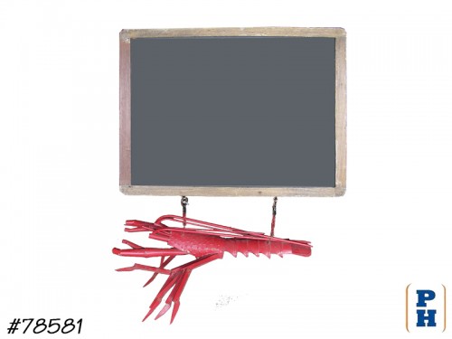 Hanging Lobster with Chalkboard