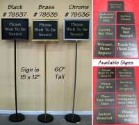 Sign Holder and Signs