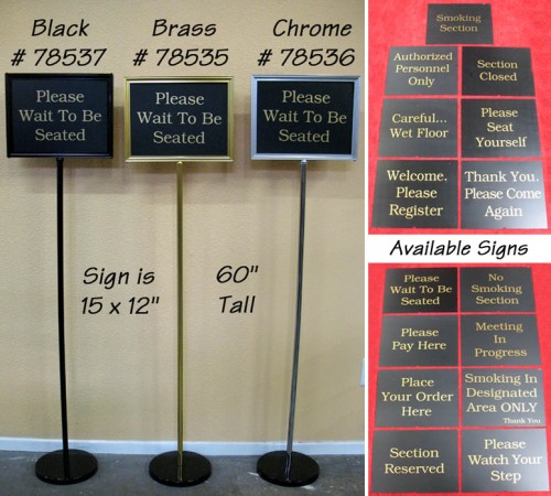 Sign Holder and Signs