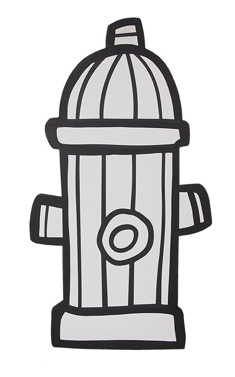 Cutout Fire Hydrant In Cleared Artwork cutout-fire-hydrant-in-cleared-artwork