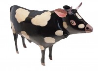 Metal Cow Figure