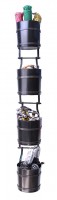 wall mount bucket rack