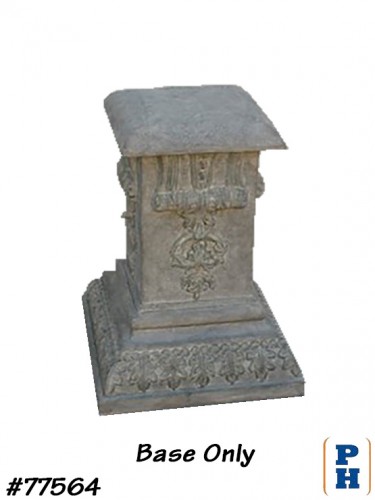 Faux Concrete Planter; Base Only