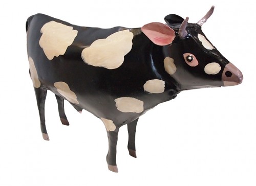 Metal Cow Figure