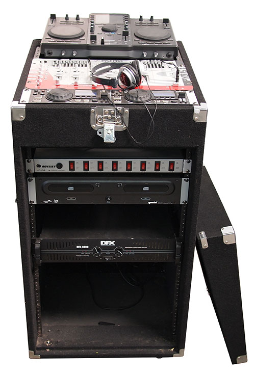 Disc Jockey Station in Music & Video Store
