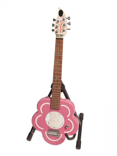 Pink flower guitar new arrivals