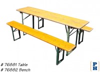 Campsite Picnic Table & Bench