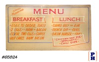 Sign- Menu