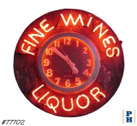 Neon Clock - Sign