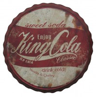 king cola bottle cap sign