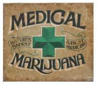 Medical Marijuana Wood Sign