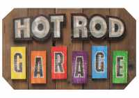 Hot Rod Garage Wood Sign