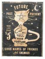 Fortune Telling Wood Sign