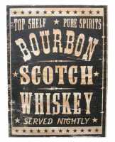 Liquor Wood Sign