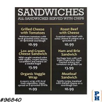 Diner Menu Sign