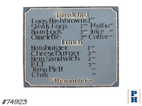 Menu Sign