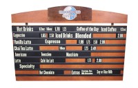 Coffee Menu Sign