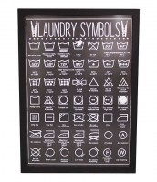 Laundry Symbols Chart Sign