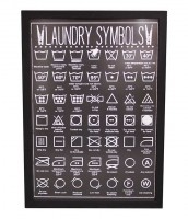 Laundry Symbols Chart Sign