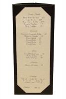 Menu - Wine List