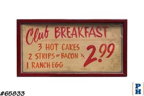 Sign- Menu