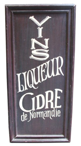 French Wood Sign