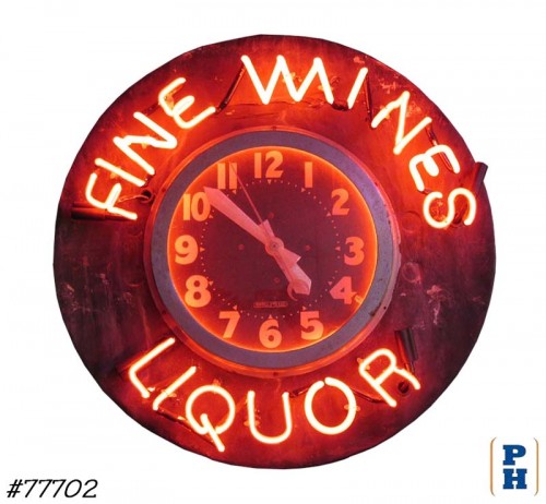 Neon Clock - Sign