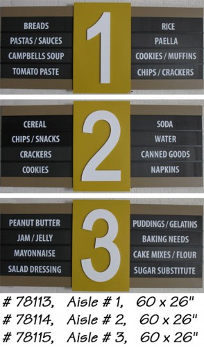 Aisle Sign