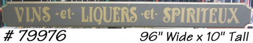 Wood Sign, French