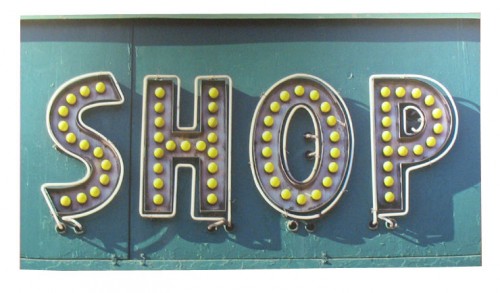 Shop sign - painting