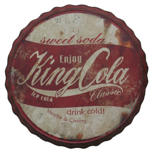 king cola bottle cap sign