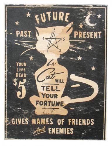 Fortune Telling Wood Sign