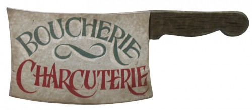 Meat Cleaver Sign