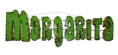 Metal Margarita Sign