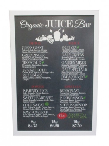 Juice Bar Sign