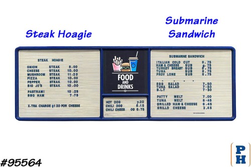 Menu Letter Board Sign