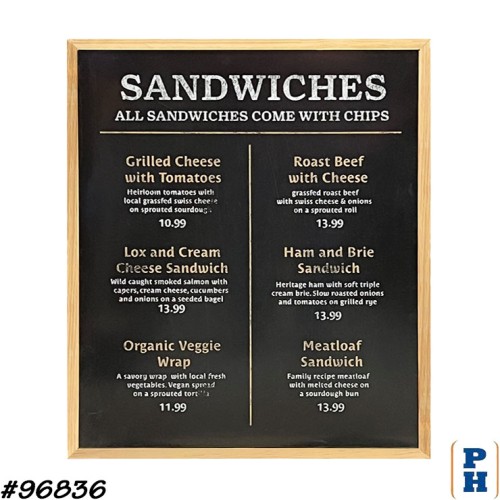 Diner Menu Sign