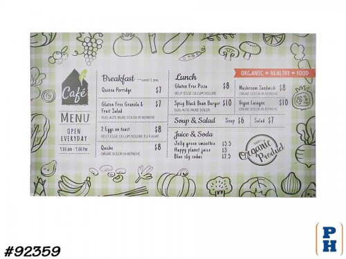 Menu Sign