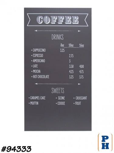 Menu Sign