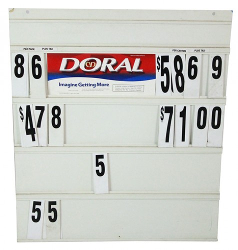 Cigarette Price Board