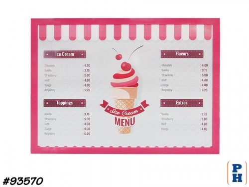 Menu Sign