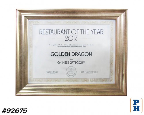 Award Certificate