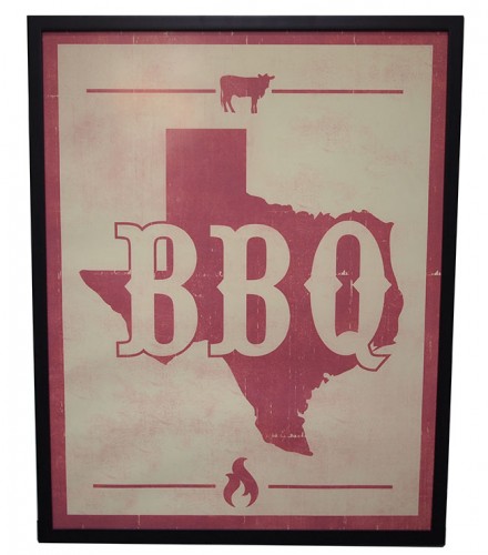 Sign, Texas Barbecue