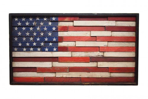 American Flag Wood Wall Decor