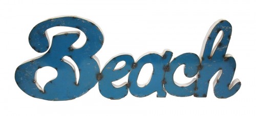 Metal Beach Sign