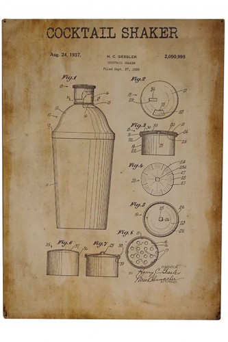 Cocktail Shaker Sign