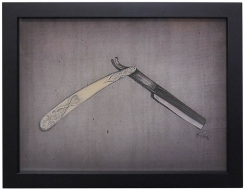 Straight Razor Drawing